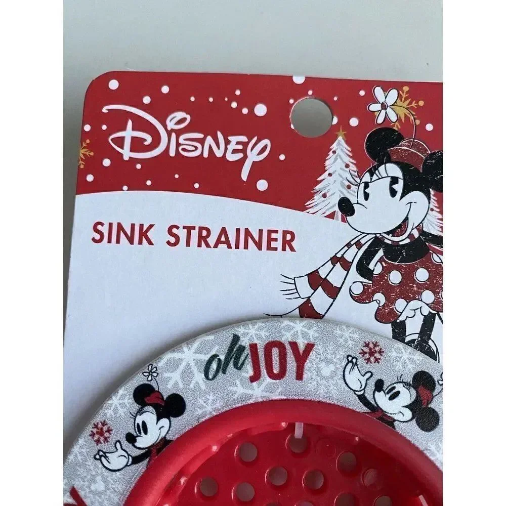 Disney Minnie Mouse Christmas KITCHEN‎ SINK STRAINER Standard Size Drain Oh Joy!